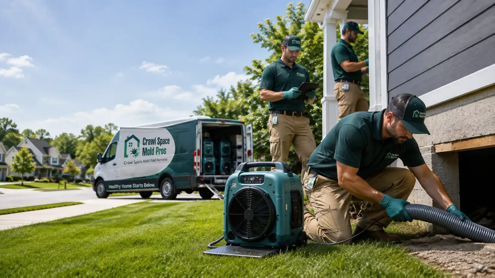 Crawl Space Mold Removal in Grant, MI